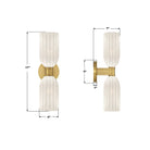 Crystorama - LOT-712-LG - Two Light Wall Sconce - Lotus - Luxe Gold