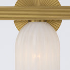 Crystorama - LOT-713-LG - Luminaire de salle de bain à trois lumières - Lotus - Luxe Gold