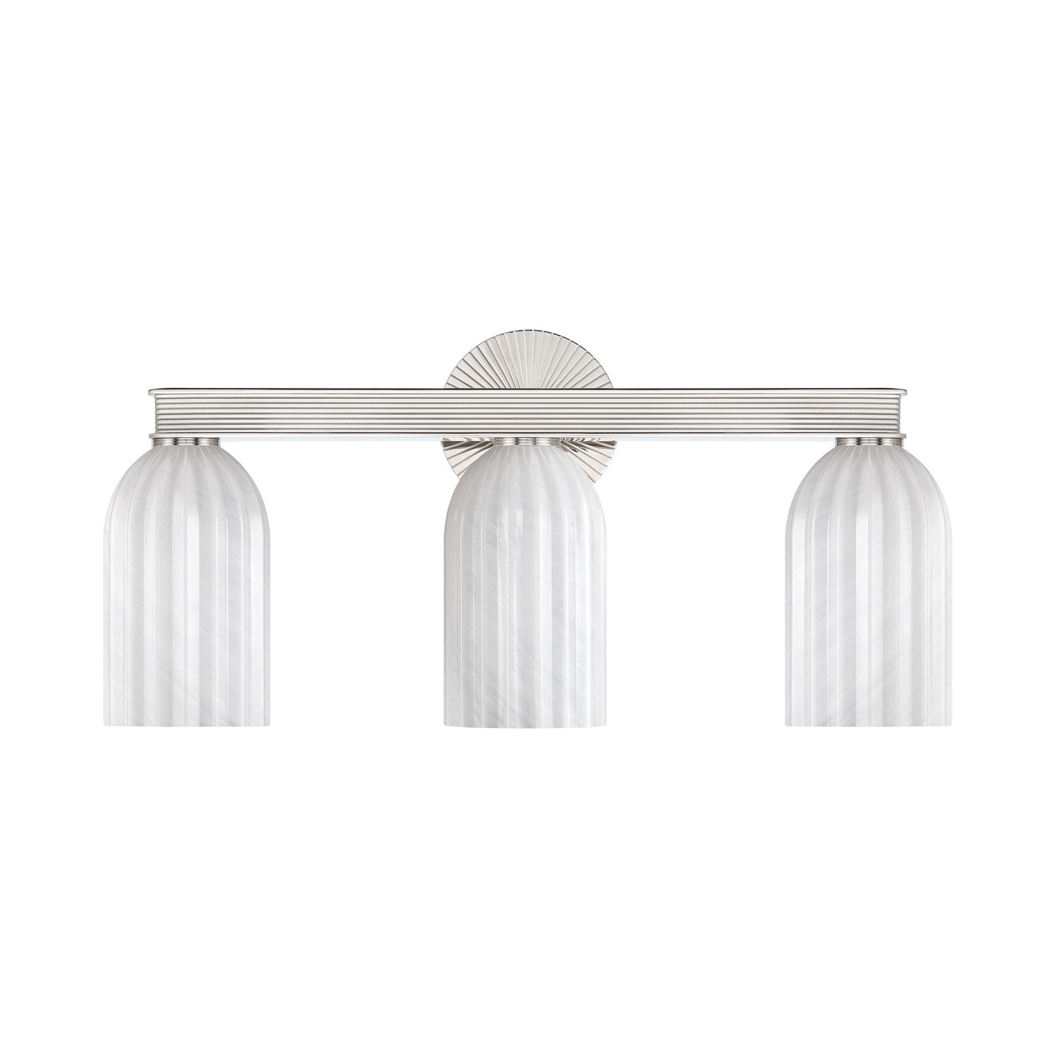 Crystorama - LOT-713-PN - Applique murale trois lumières - Lotus - Nickel poli