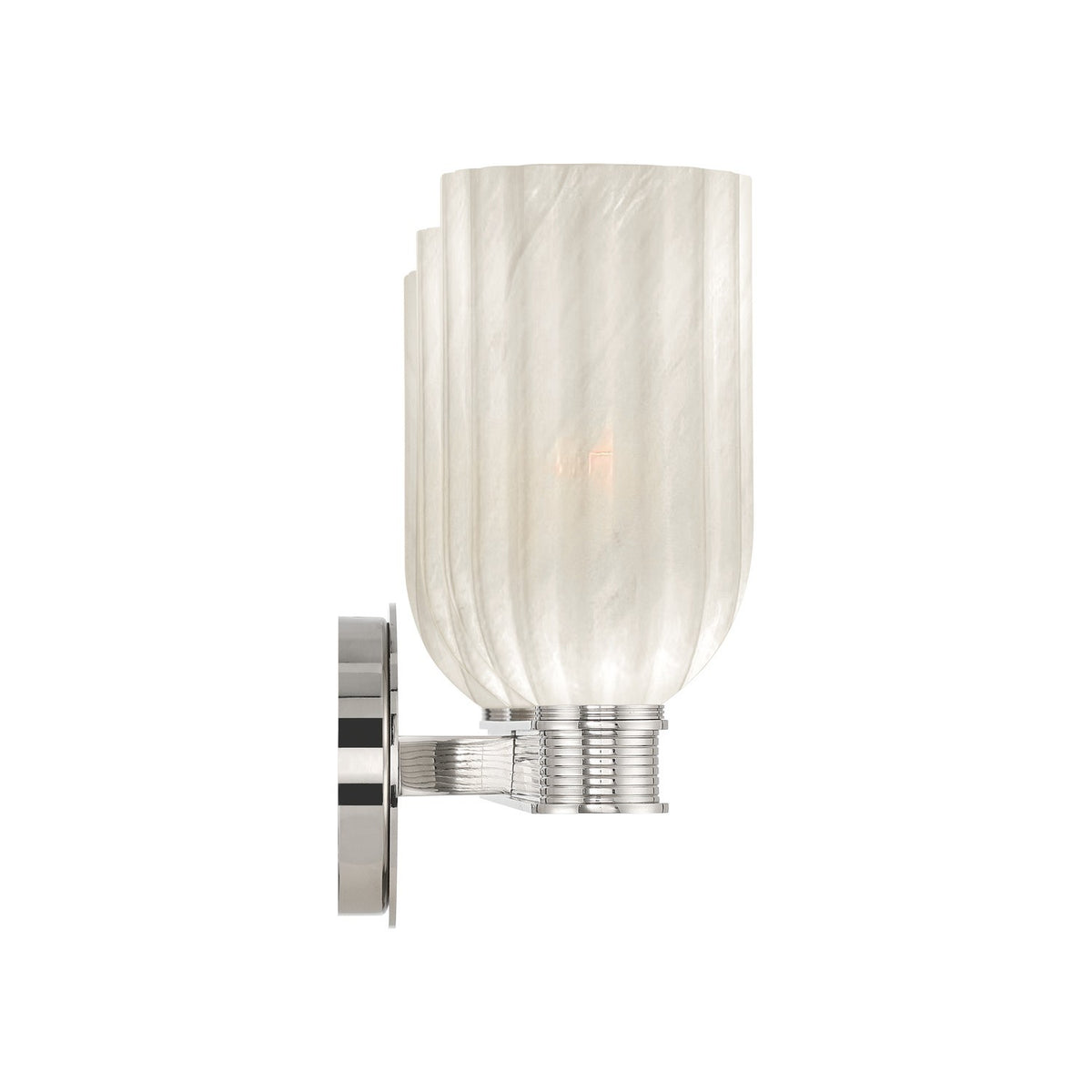 Crystorama - LOT-713-PN - Three Light Bath - Lotus - Polished Nickel
