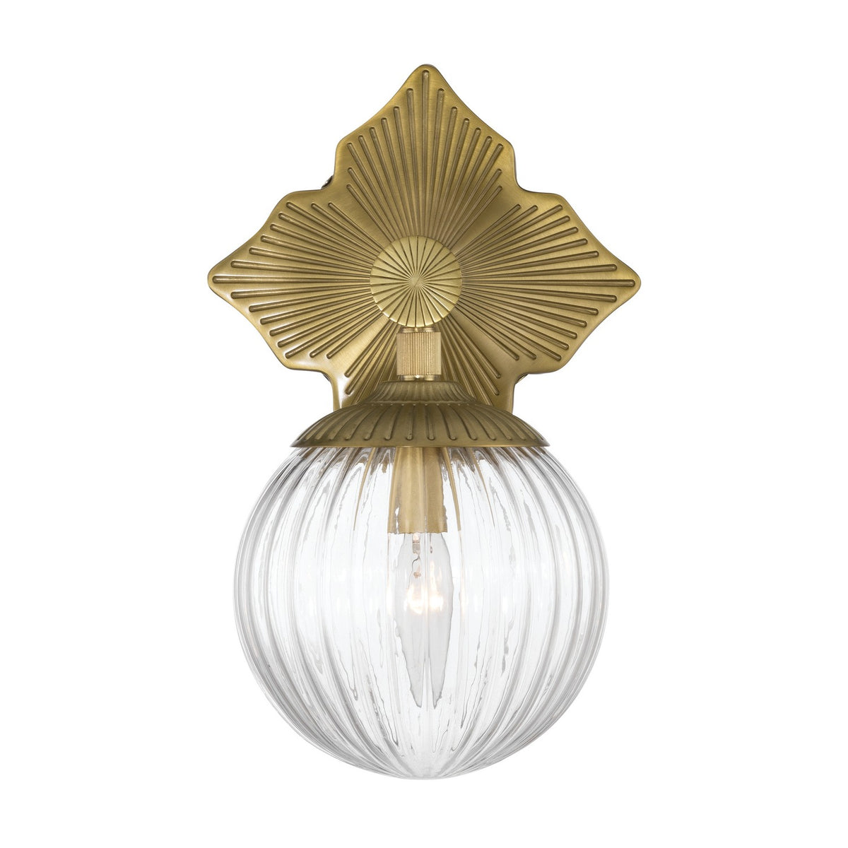 Crystorama - ORY-1001-AG-CL - One Light Wall Sconce - Orly - Aged Brass