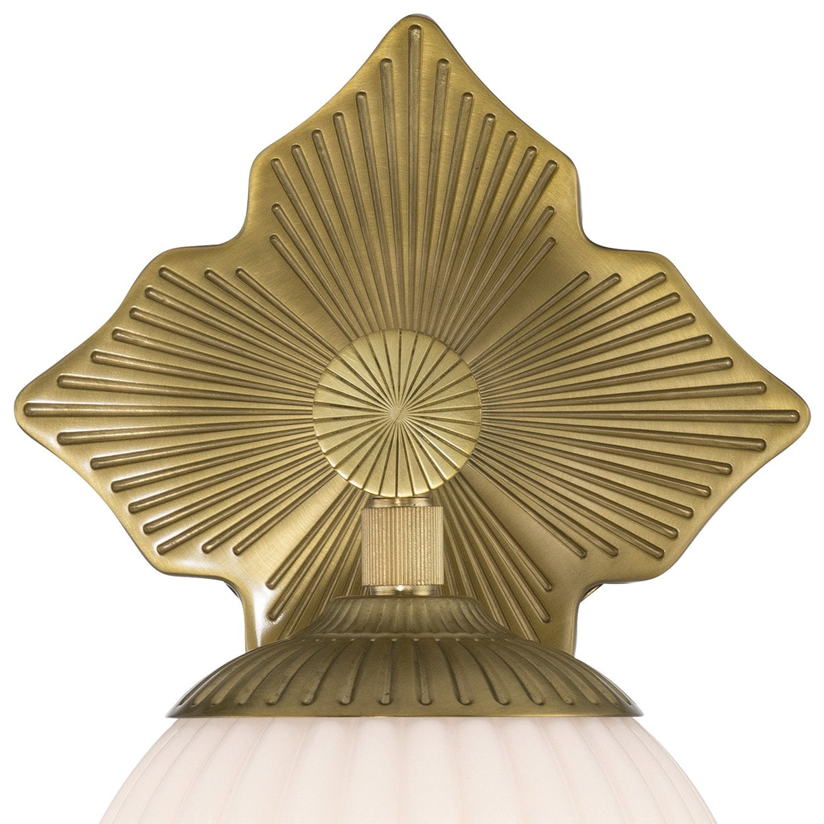 Crystorama - ORY-1001-AG-WH - One Light Wall Sconce - Orly - Aged Brass