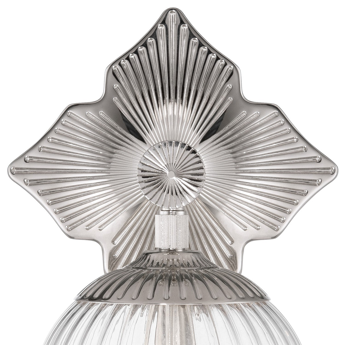 Crystorama - ORY-1001-PN-CL - One Light Wall Sconce - Orly - Polished Nickel
