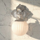 Crystorama - ORY-1001-PN-WH - One Light Wall Sconce - Orly - Polished Nickel