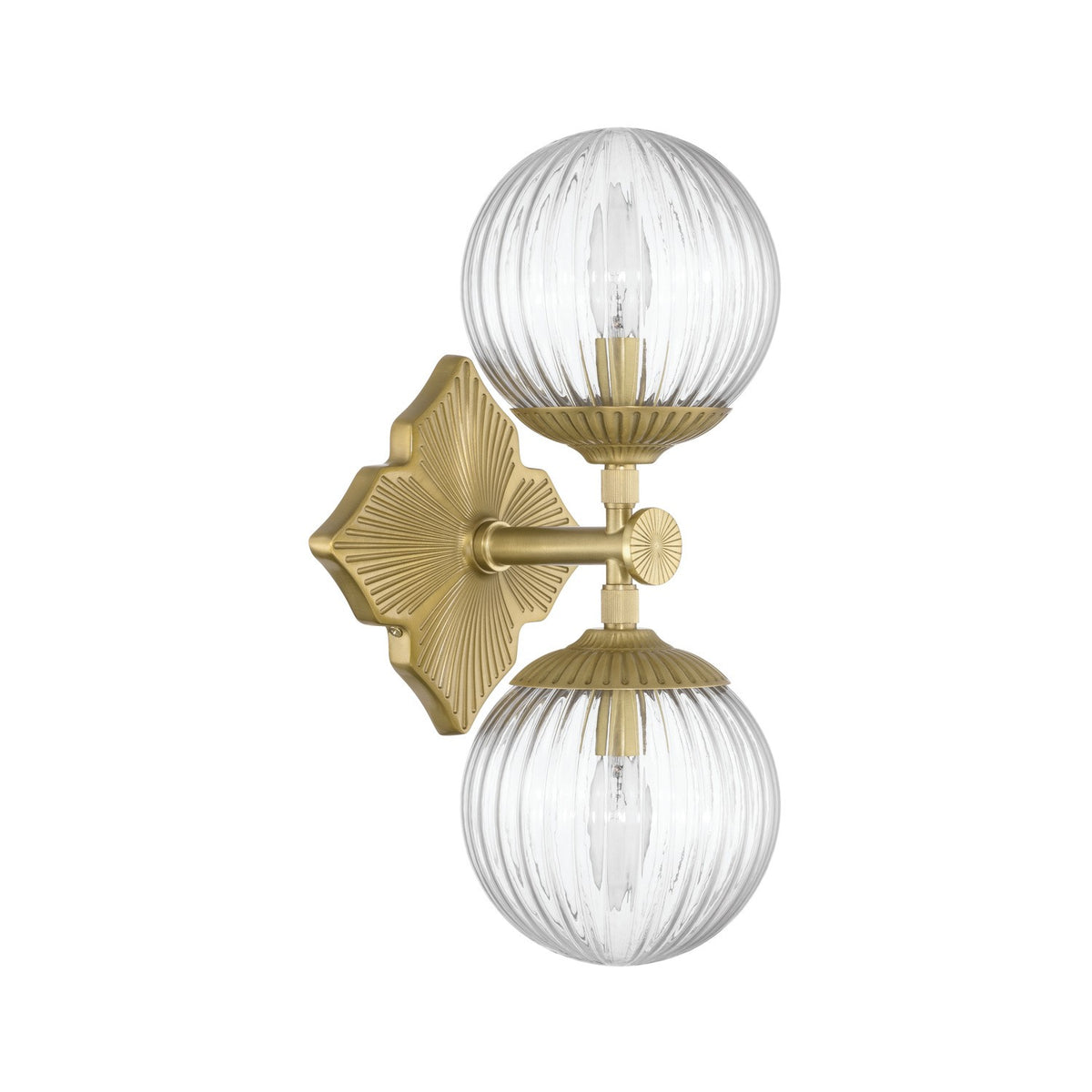 Crystorama - ORY-1002-AG-CL - Two Light Wall Sconce - Orly - Aged Brass