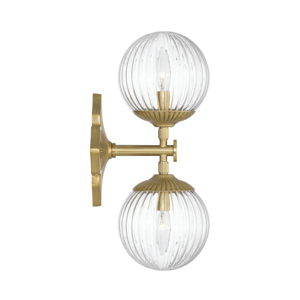 Crystorama - ORY-1002-AG-CL - Two Light Wall Sconce - Orly - Aged Brass