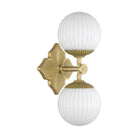Crystorama - ORY-1002-AG-WH - Two Light Wall Sconce - Orly - Aged Brass