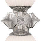 Crystorama - ORY-1002-PN-WH - Two Light Wall Sconce - Orly - Polished Nickel