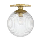 Crystorama - ORY-1003-AG-CL - One Light Semi Flush Mount - Orly - Aged Brass