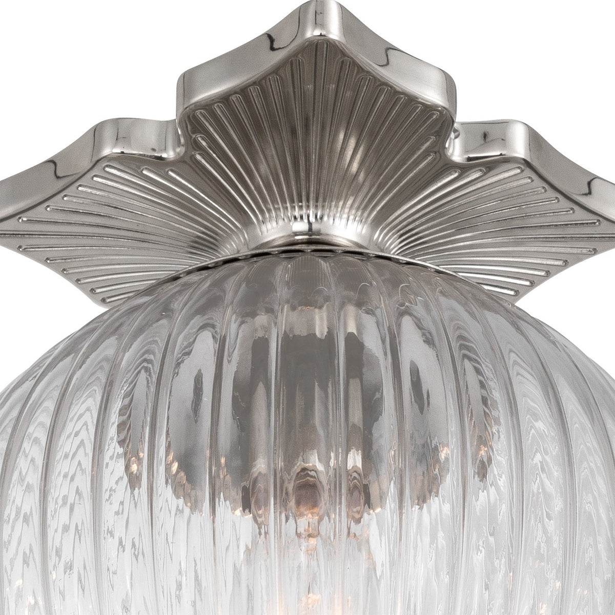 Crystorama - ORY-1003-PN-CL - Semi-remorque à une lumière Plafonnier - Orly - Nickel poli