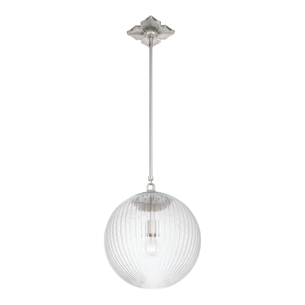Crystorama - ORY-1007-PN-CL - One Light Pendant - Orly - Polished Nickel