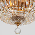 Crystorama - ROS-A1004-AG-CL-MWP - Quatre lumières Plafonnier - Roslyn - Laiton vieilli
