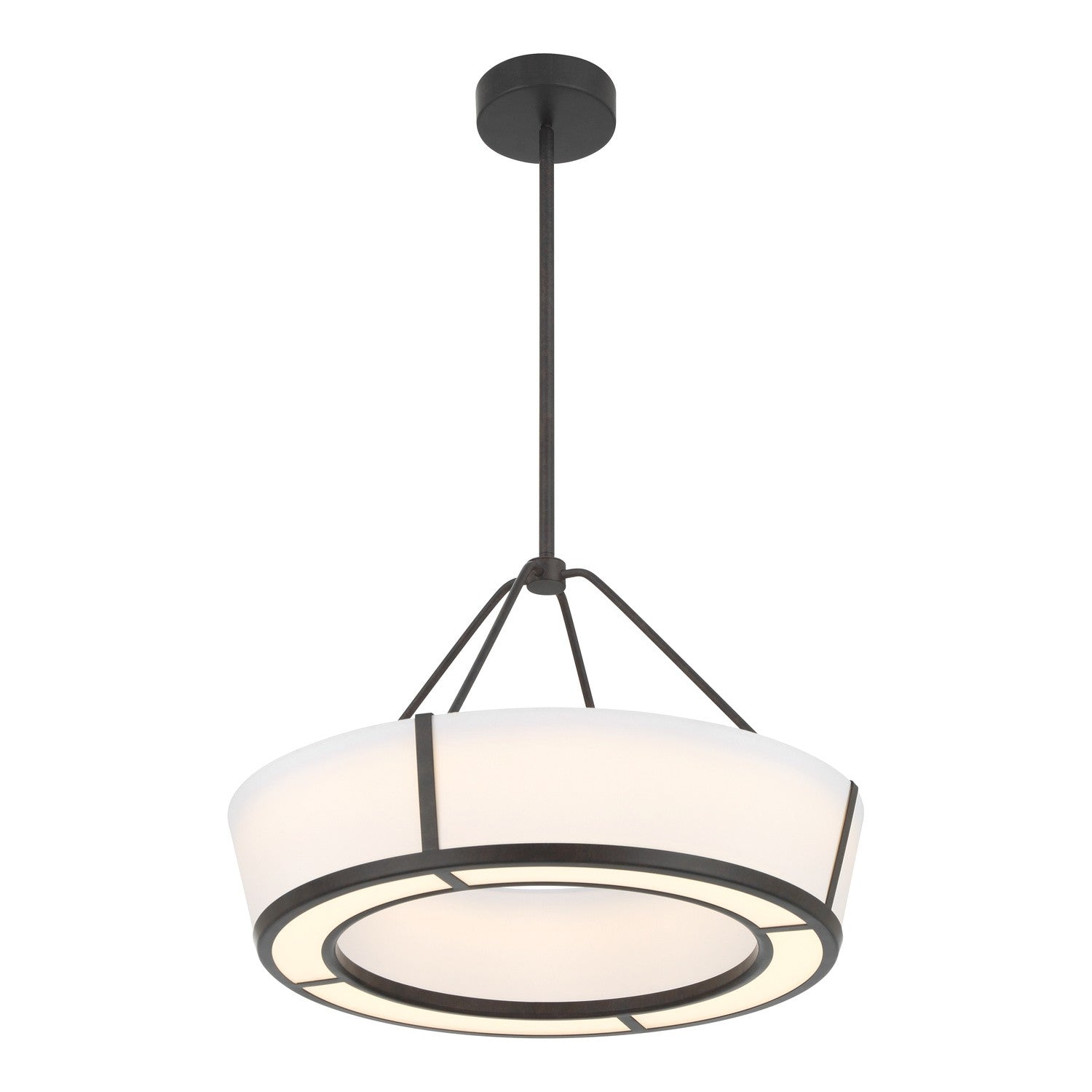 Crystorama - RYC-8106-CZ - LED Suspension - Royce - Bronze anthracite
