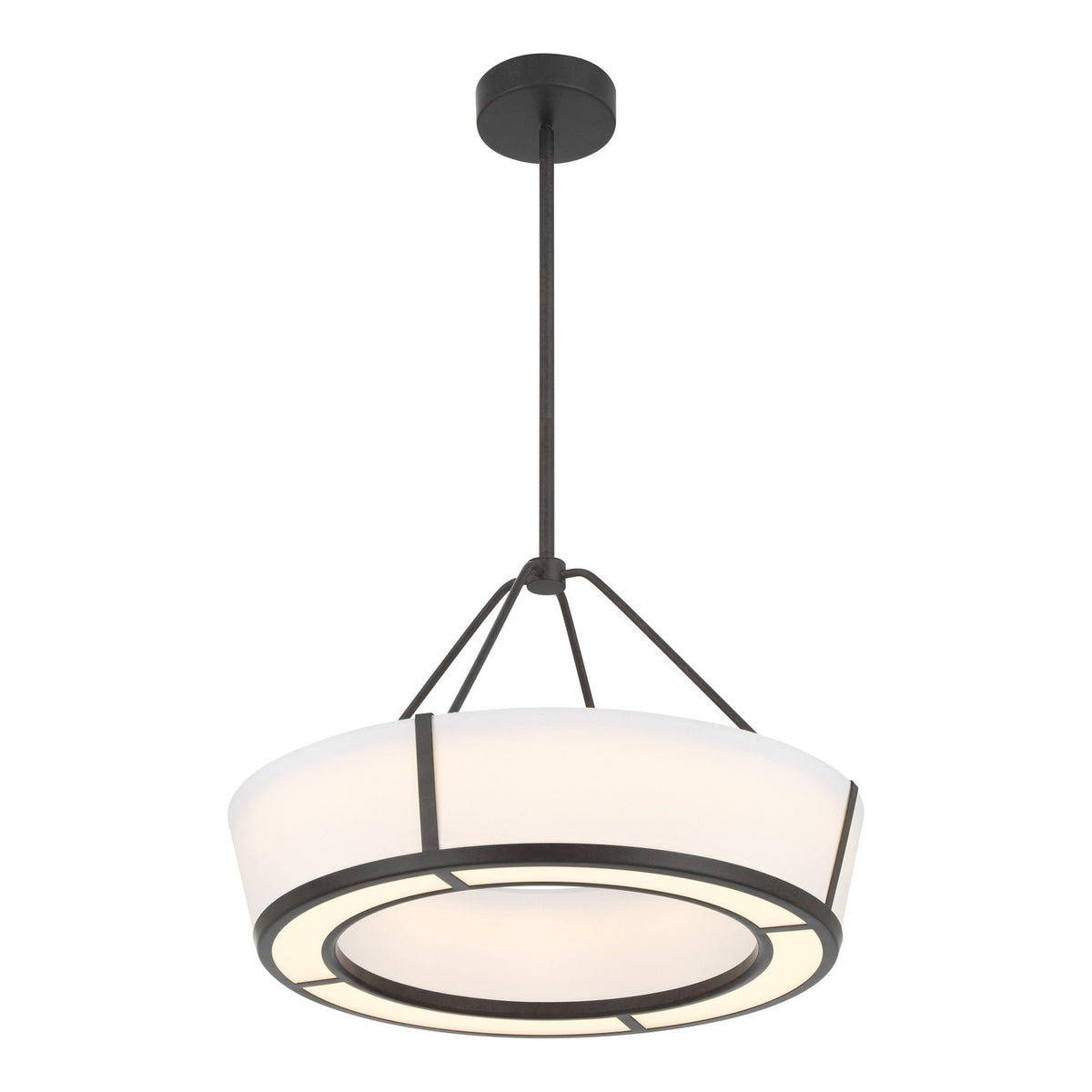 Crystorama - RYC-8106-CZ - LED Suspension - Royce - Bronze anthracite