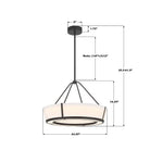 Crystorama - RYC-8106-CZ - LED Suspension - Royce - Bronze anthracite