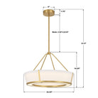 Crystorama - RYC-8106-LG - LED Suspension - Royce - Luxe Gold