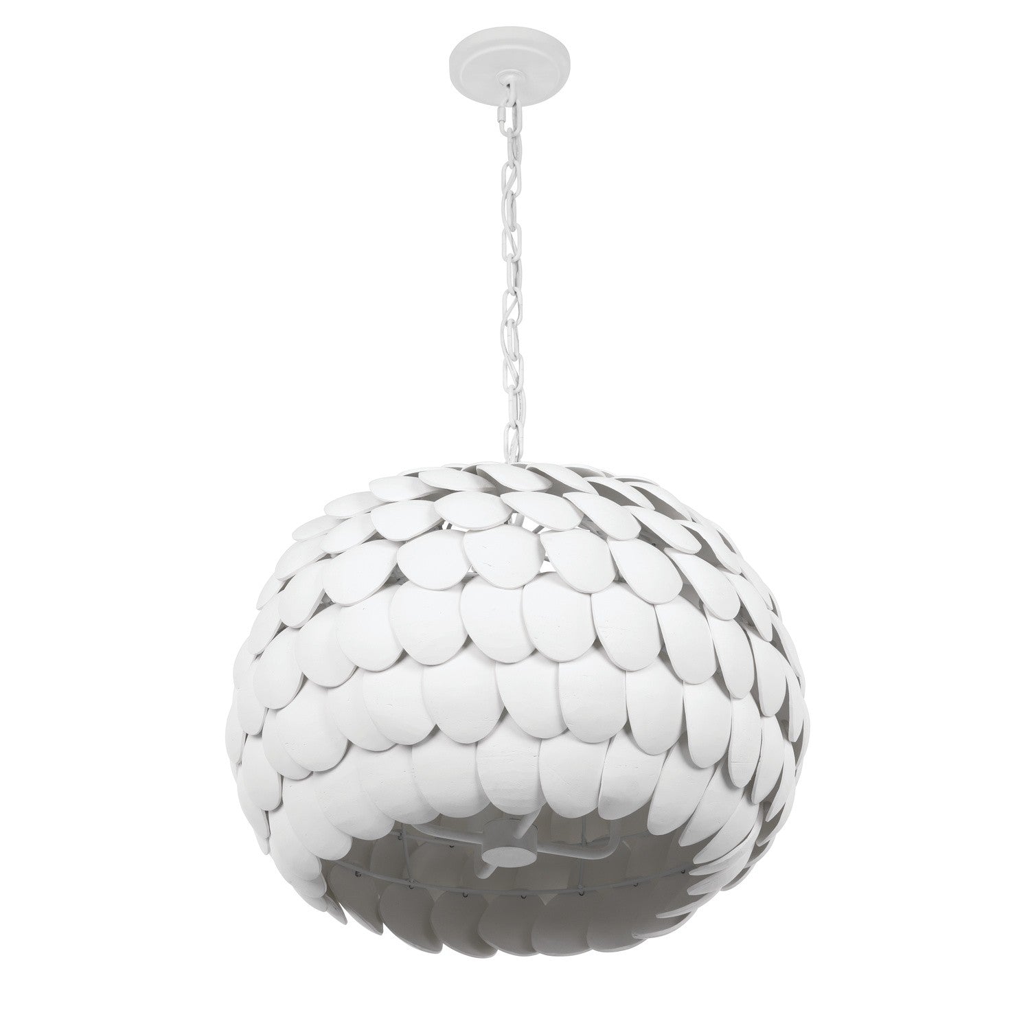 Crystorama - TAL-9404-MT - Five Light Chandelier - Talia - Matte White