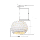 Crystorama - TAL-9404-MT - Cinq lumières Suspendu - Talia - Blanc mat