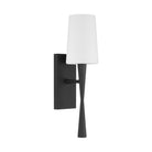 Crystorama - TRE-221-OP-BF - Une lampe Murale - Trenton - Forgé noir