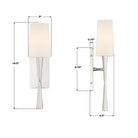 Crystorama - TRE-221-OP-PN - Une lampe Murale - Trenton - Nickel poli