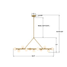 Crystorama - TRL-2807-LG - LED linéaire Suspendu - Terrell - Luxe Gold