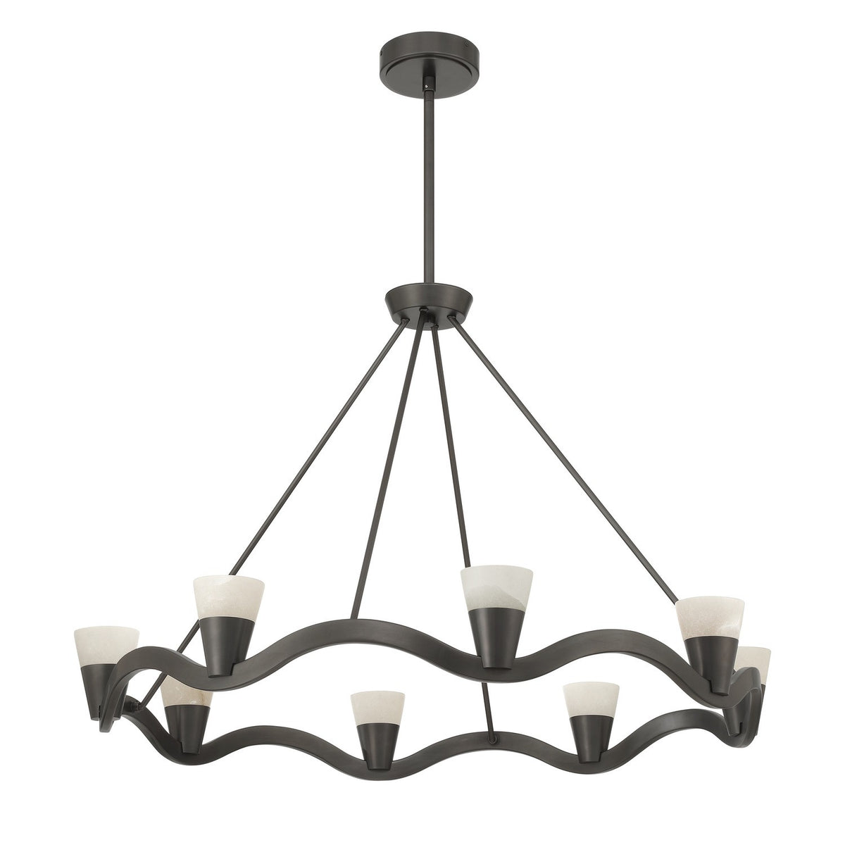 Crystorama - VNC-6508-NB - LED Chandelier - Vance - Bronze Noir