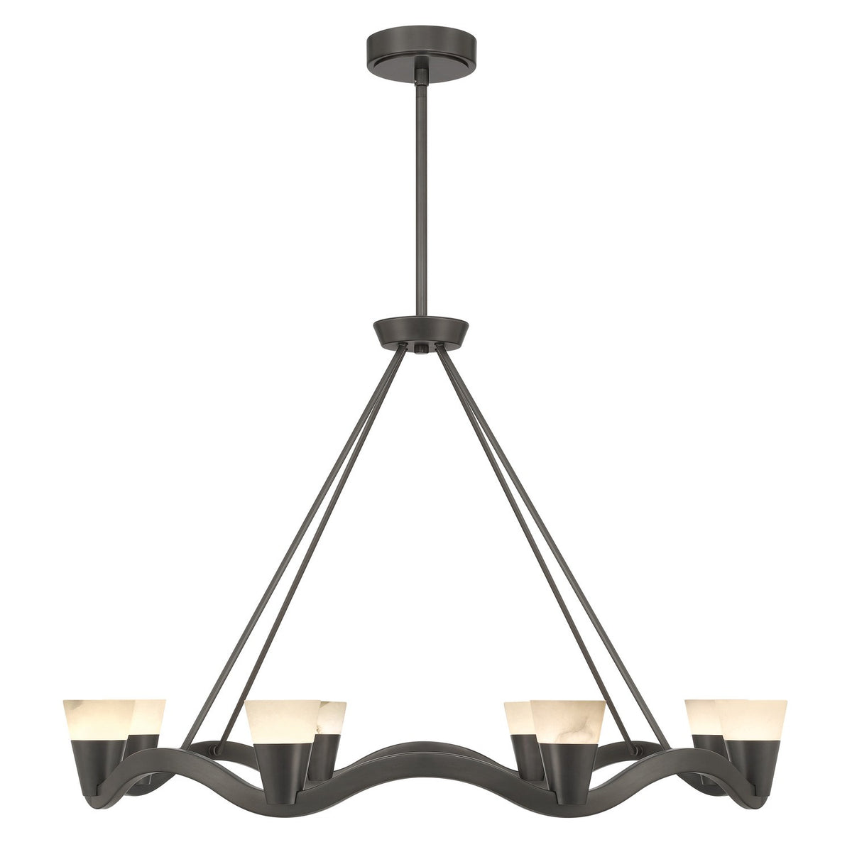 Crystorama - VNC-6508-NB - LED Chandelier - Vance - Bronze Noir