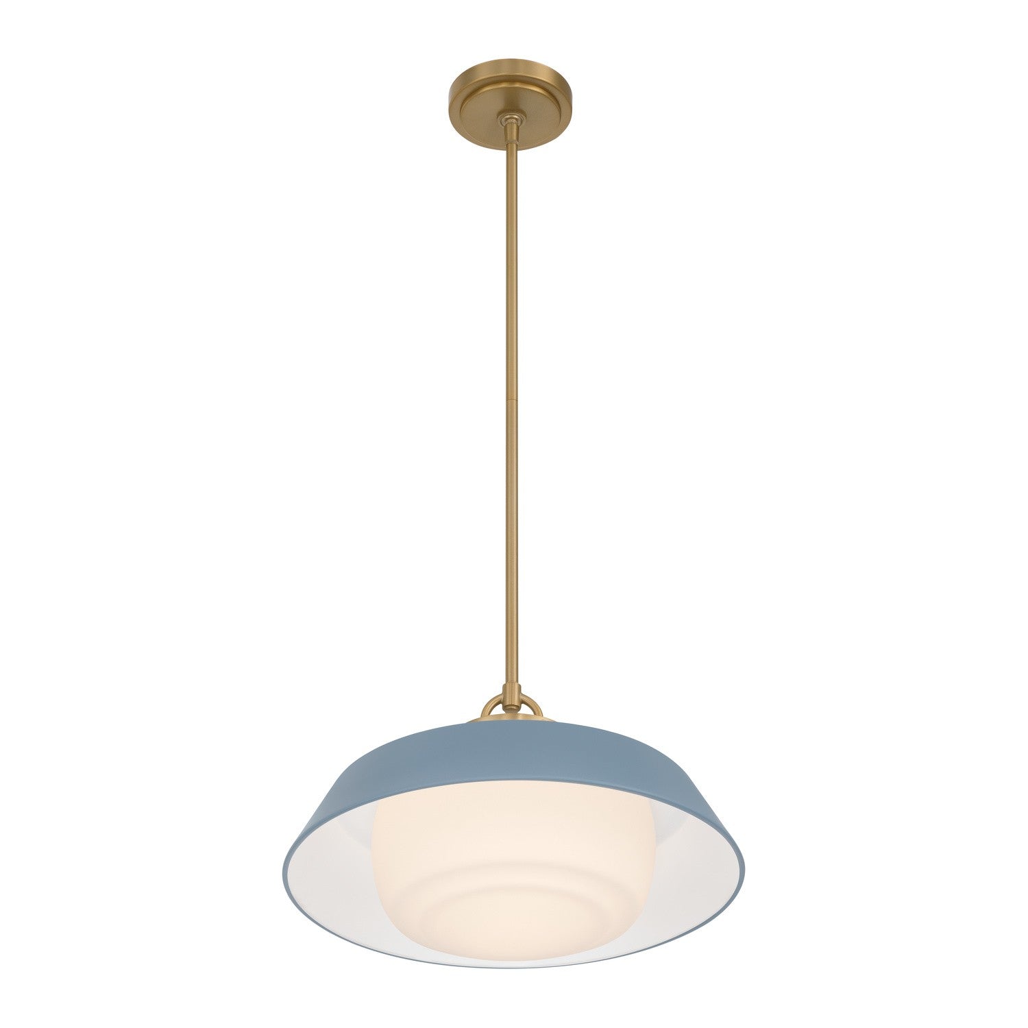 Crystorama - XAN-8006-VG-BL - Une lampe Suspension - Xander - Or vibrant