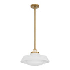 Crystorama - XAN-8006-VG-WH - Une lampe Suspension - Xander - Or vibrant