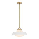 Crystorama - XAN-8006-VG-WH - Une lampe Suspension - Xander - Or vibrant