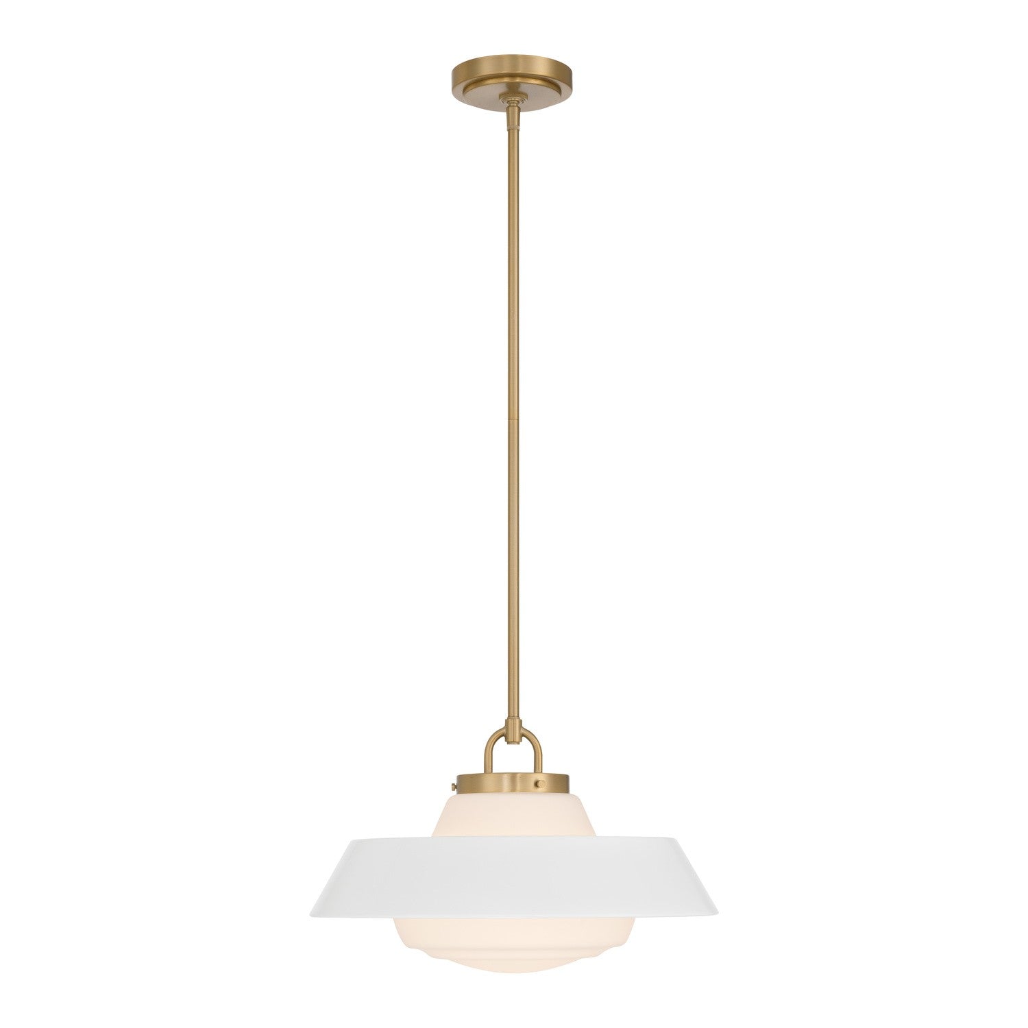 Crystorama - XAN-8006-VG-WH - Une lampe Suspension - Xander - Or vibrant