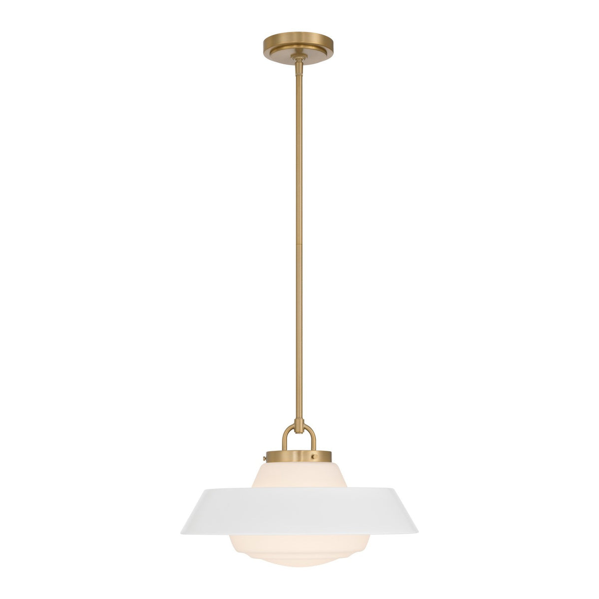 Crystorama - XAN-8006-VG-WH - Une lampe Suspension - Xander - Or vibrant