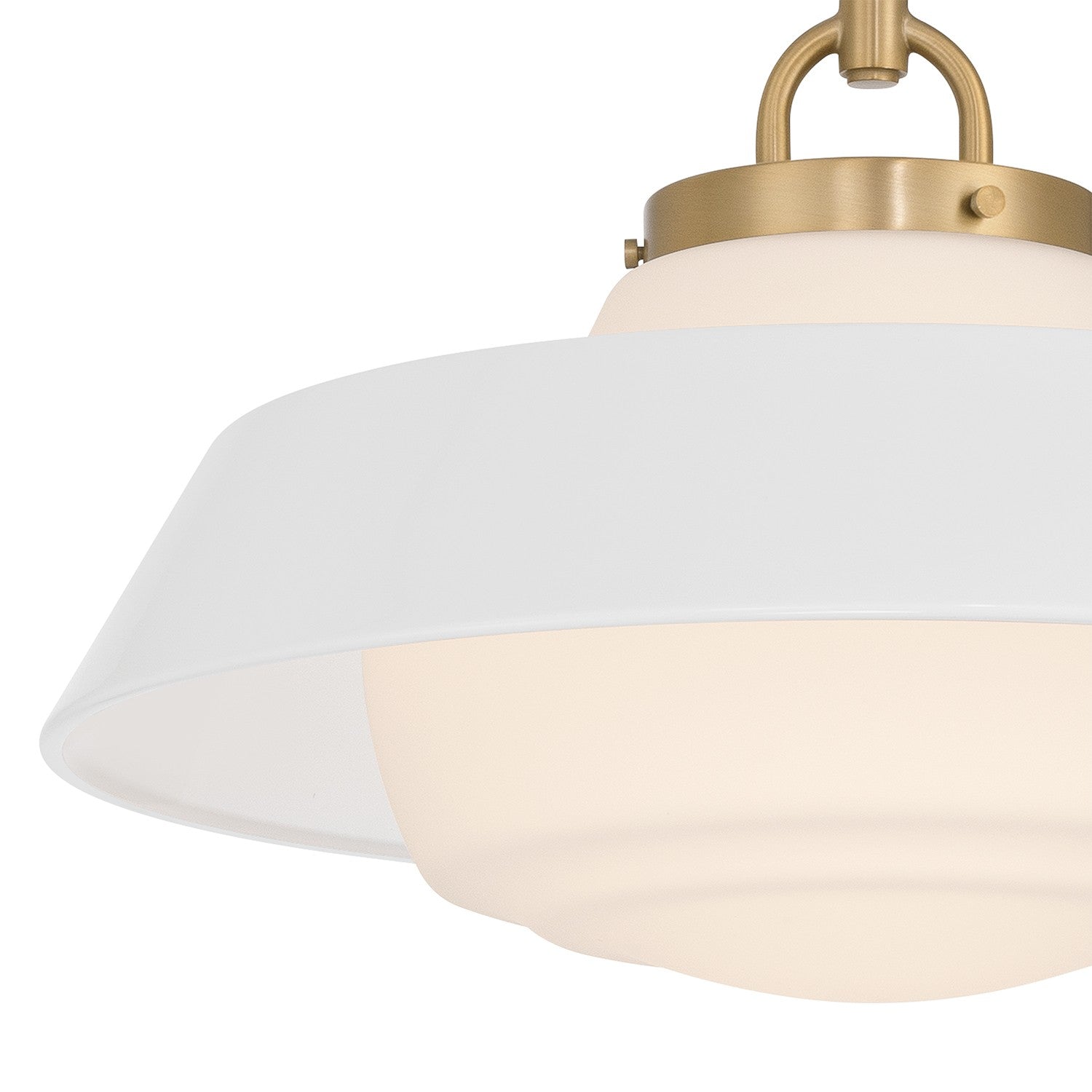 Crystorama - XAN-8006-VG-WH - Une lampe Suspension - Xander - Or vibrant