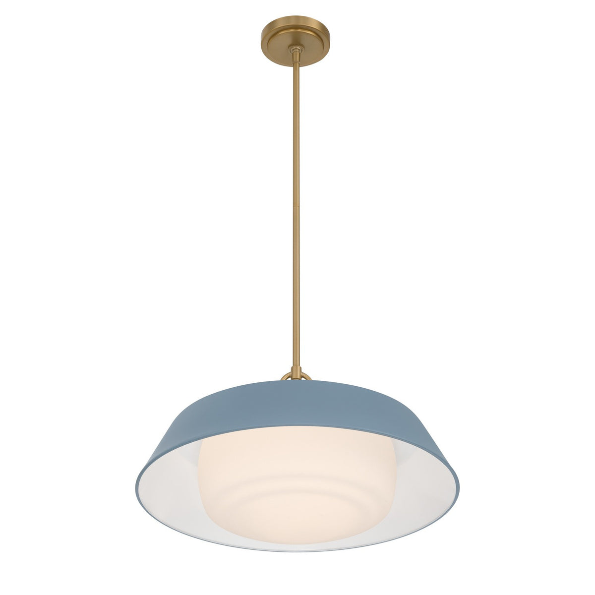 Crystorama - XAN-8009-VG-BL - Trois lumières Suspension - Xander - Or vibrant