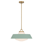 Crystorama - XAN-8009-VG-GR - Trois lumières Suspension - Xander - Or vibrant