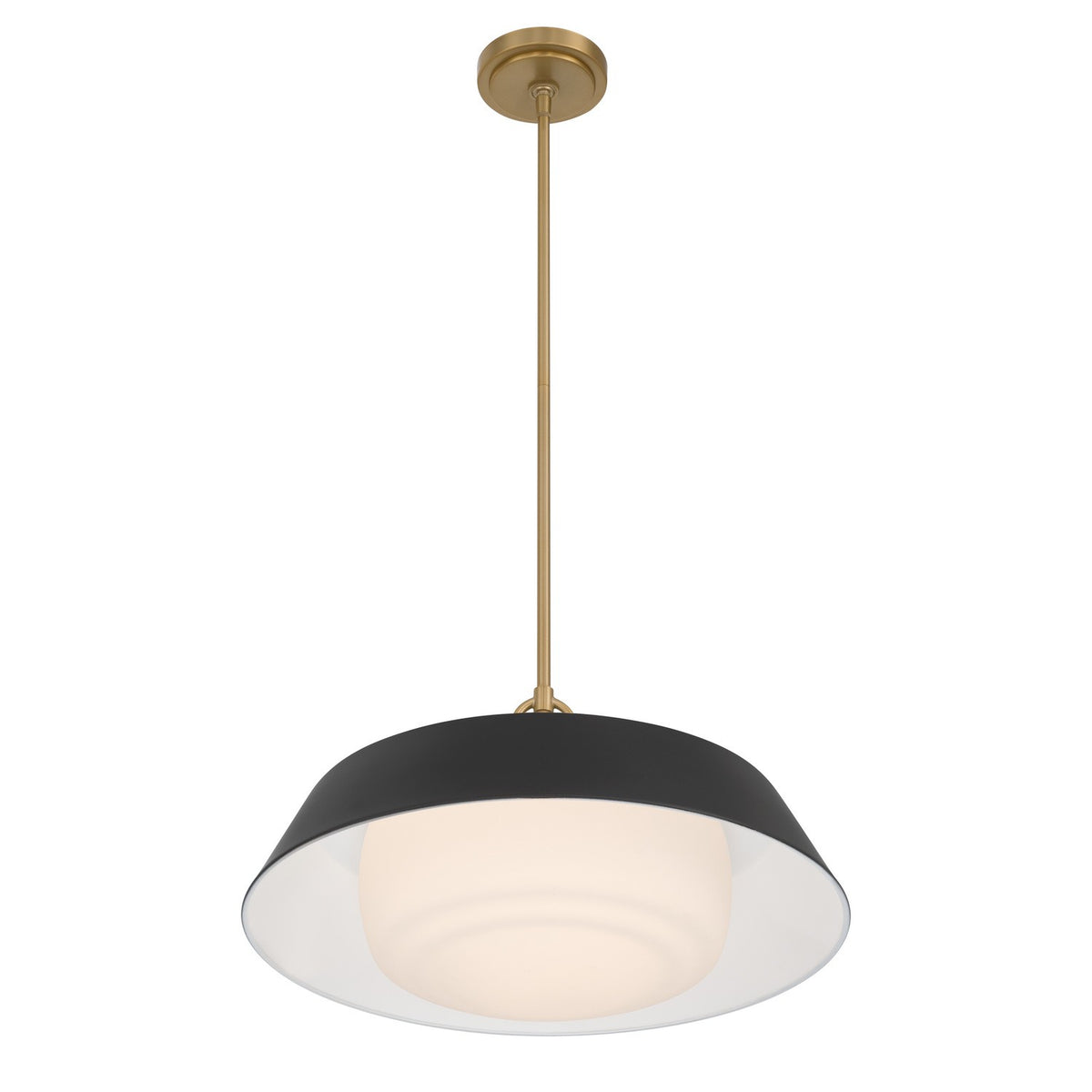 Crystorama - XAN-8009-VG-MK - Trois lumières Suspension - Xander - Or vibrant