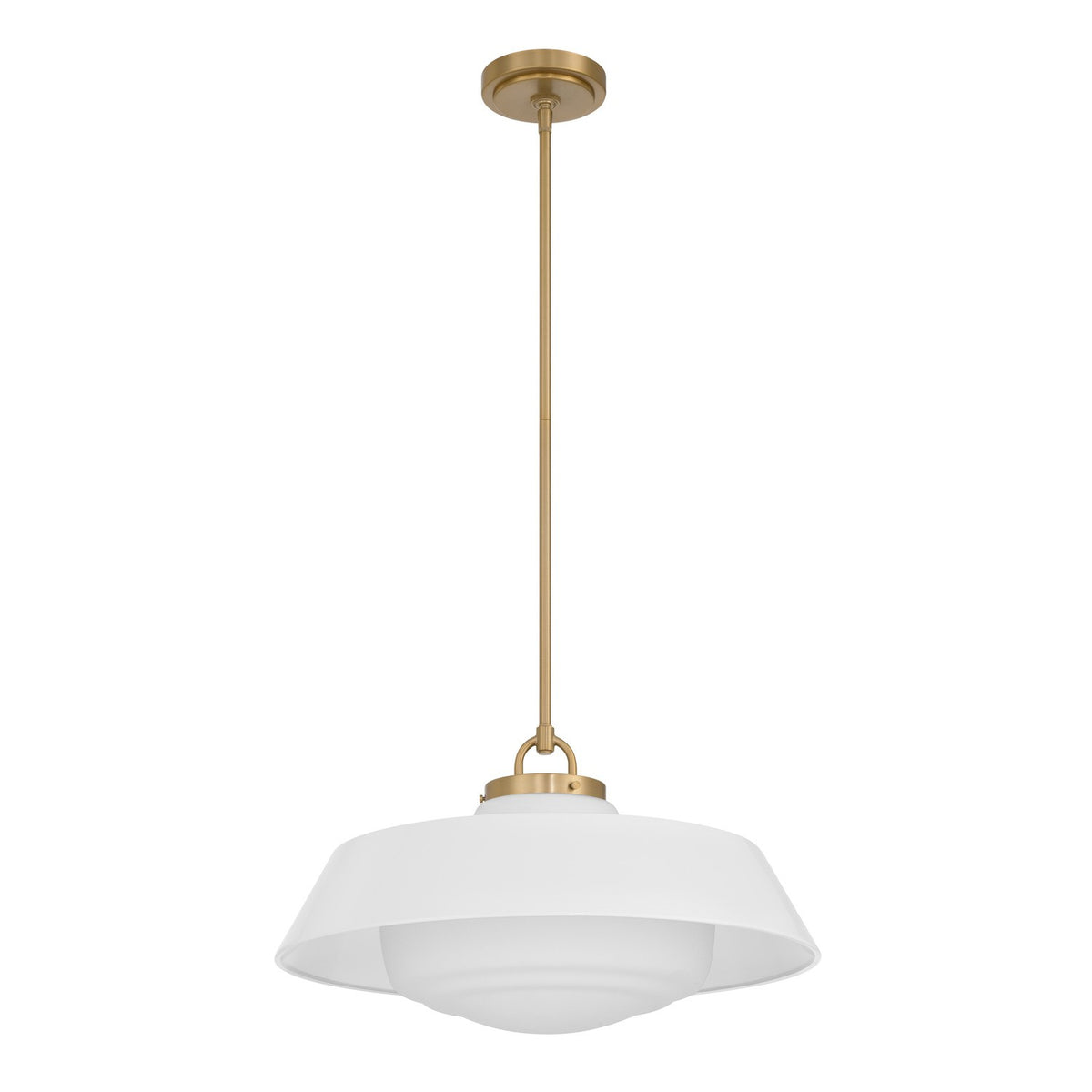 Crystorama - XAN-8009-VG-WH - Trois lumières Suspension - Xander - Or vibrant