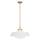 Crystorama - XAN-8009-VG-WH - Trois lumières Suspension - Xander - Or vibrant