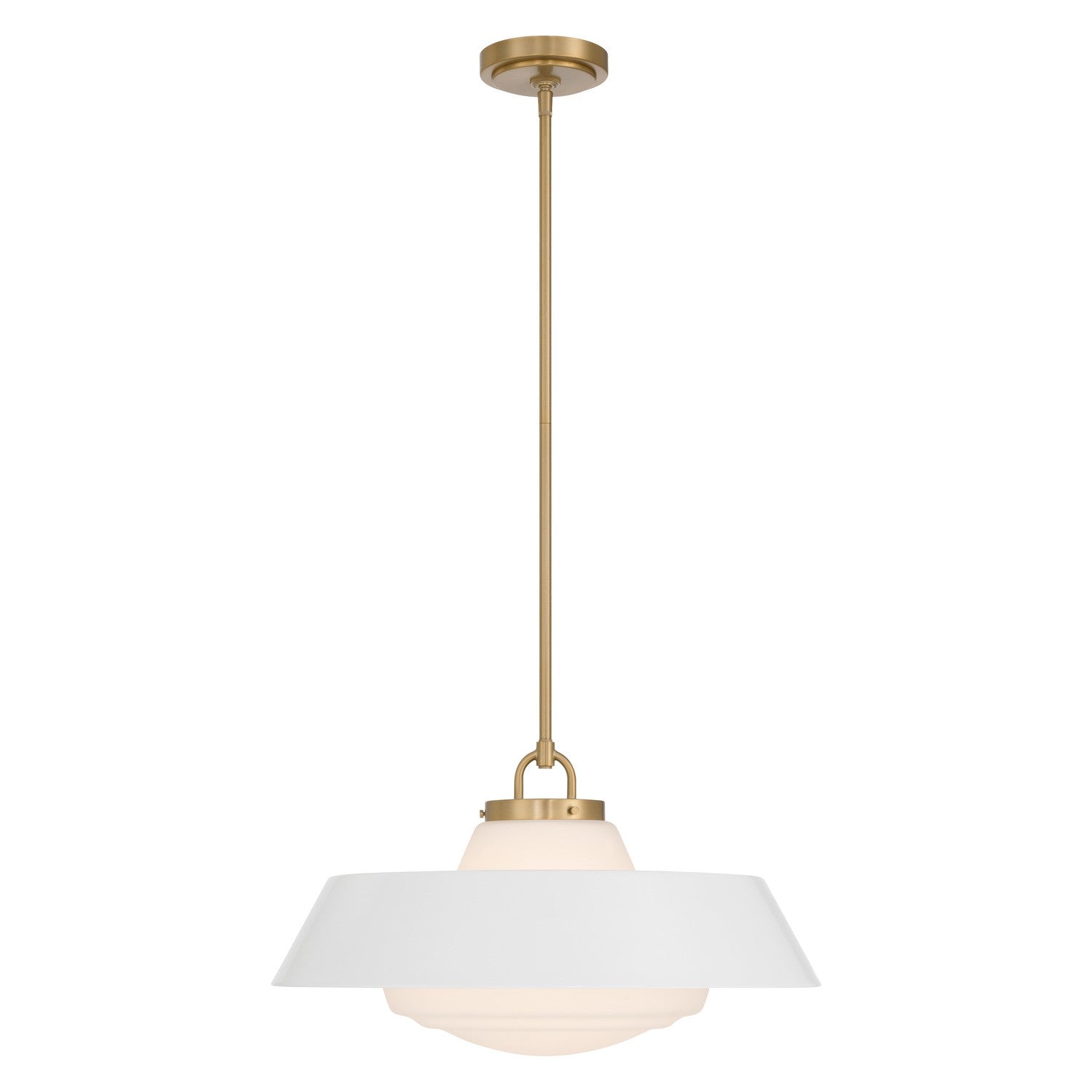 Crystorama - XAN-8009-VG-WH - Trois lumières Suspension - Xander - Or vibrant