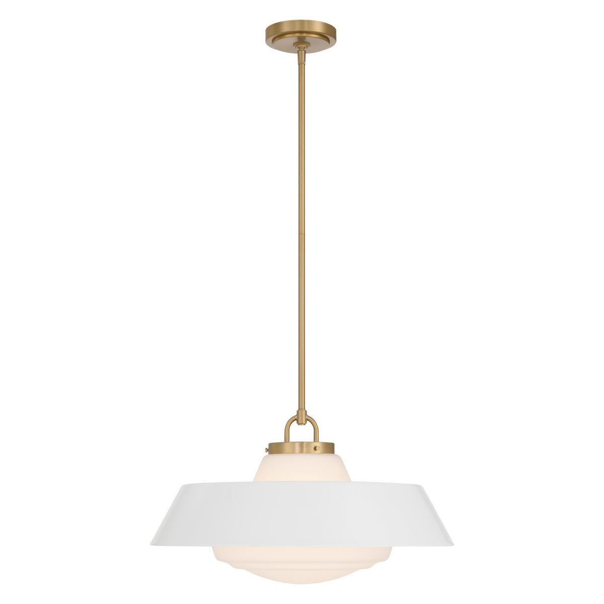Crystorama - XAN-8009-VG-WH - Trois lumières Suspension - Xander - Or vibrant