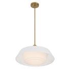 Crystorama - XAN-8009-VG-WH - Trois lumières Suspension - Xander - Or vibrant