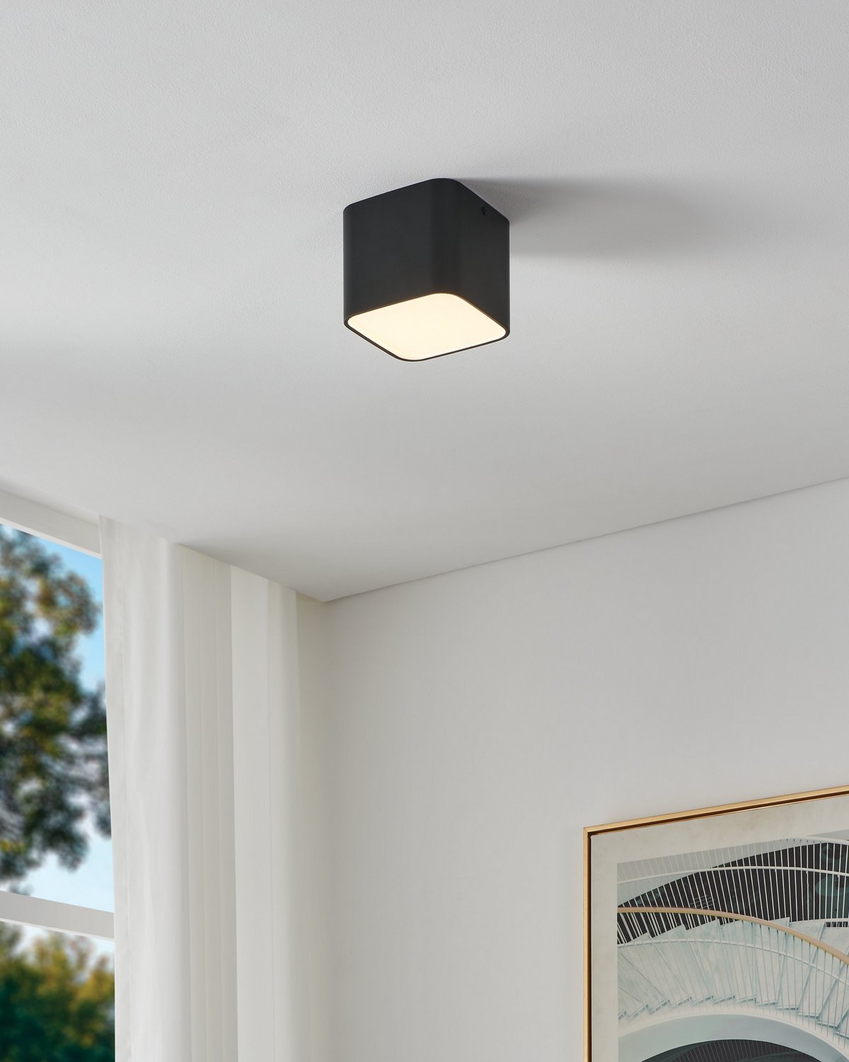 Eglo Canada - 206903A - LED Flush Mount - Grimasola - Black
