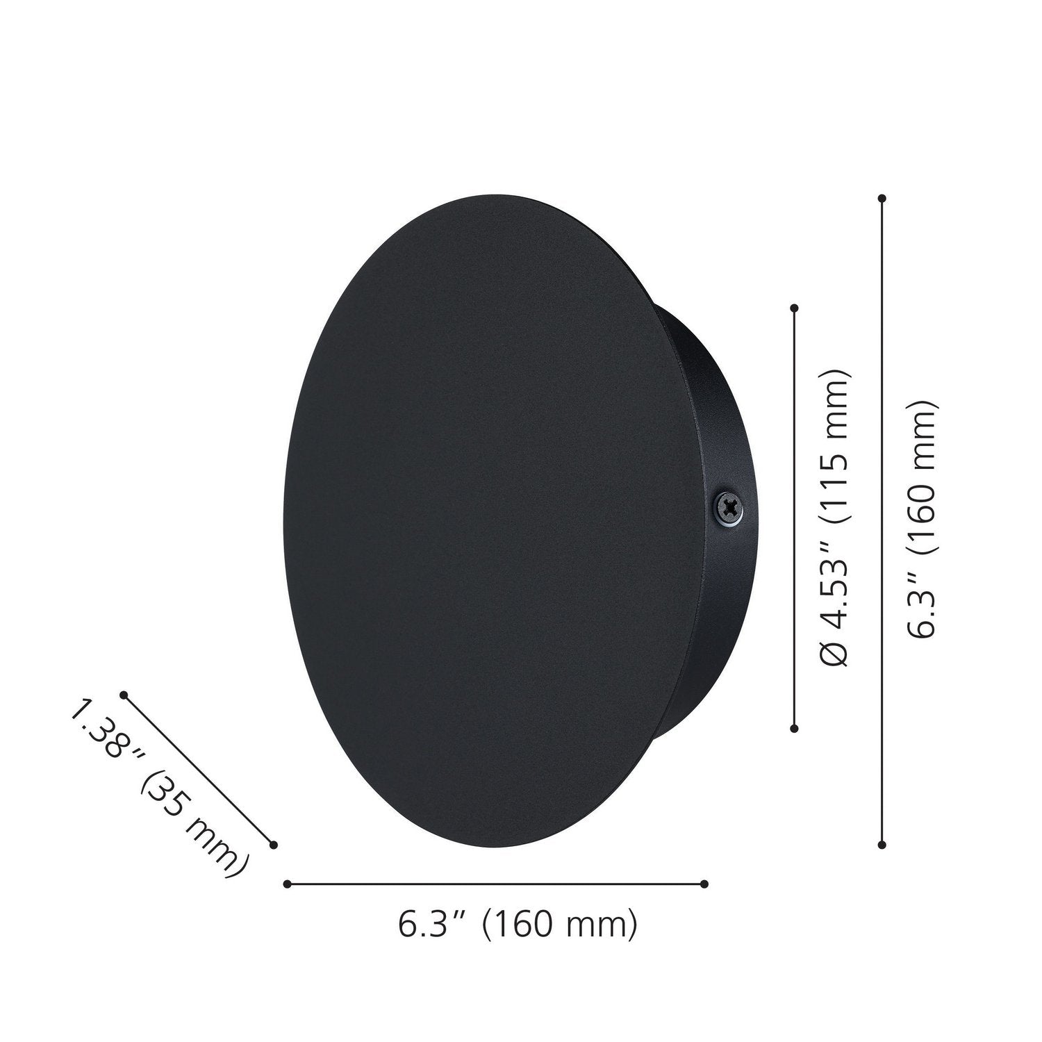 Eglo Canada - 206911A - LED Wall Sconce - Alamilo - Black