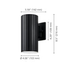 Eglo Canada - 207117A - One Light Exterior Wall Sconce - Portillo - Black
