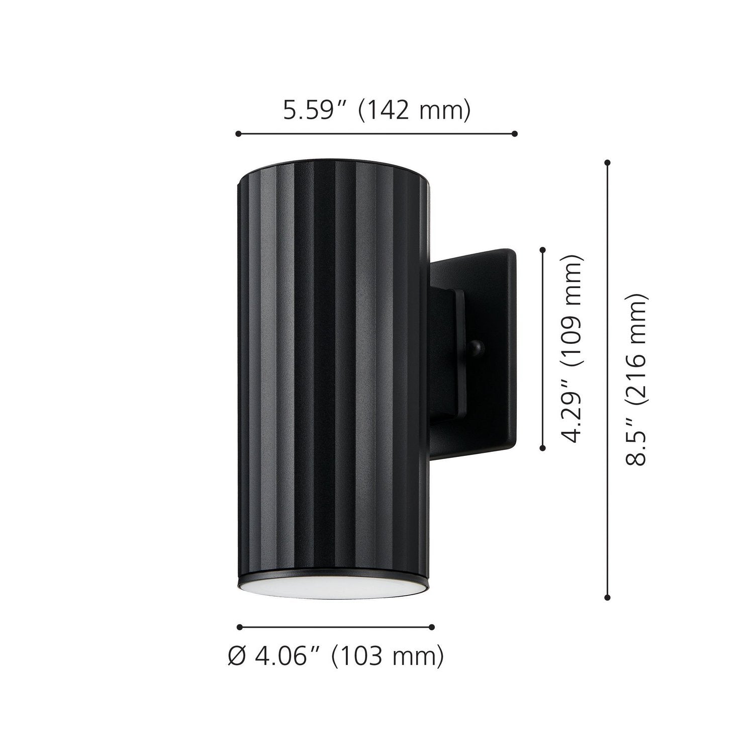Eglo Canada - 207117A - One Light Exterior Wall Sconce - Portillo - Black