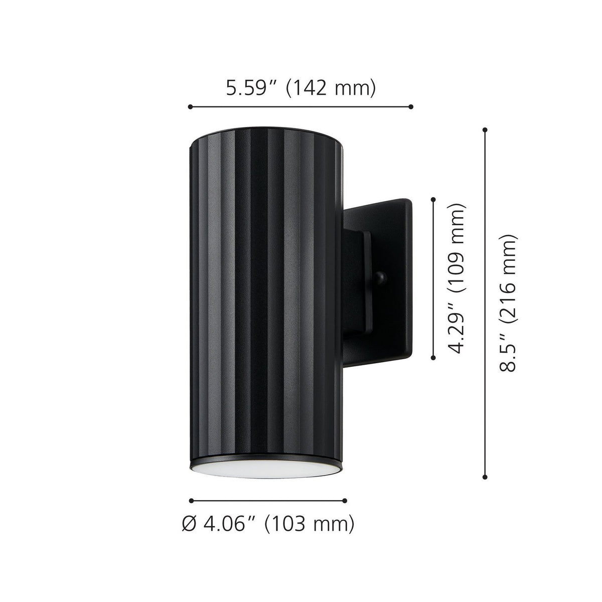 Eglo Canada - 207117A - One Light Exterior Wall Sconce - Portillo - Black