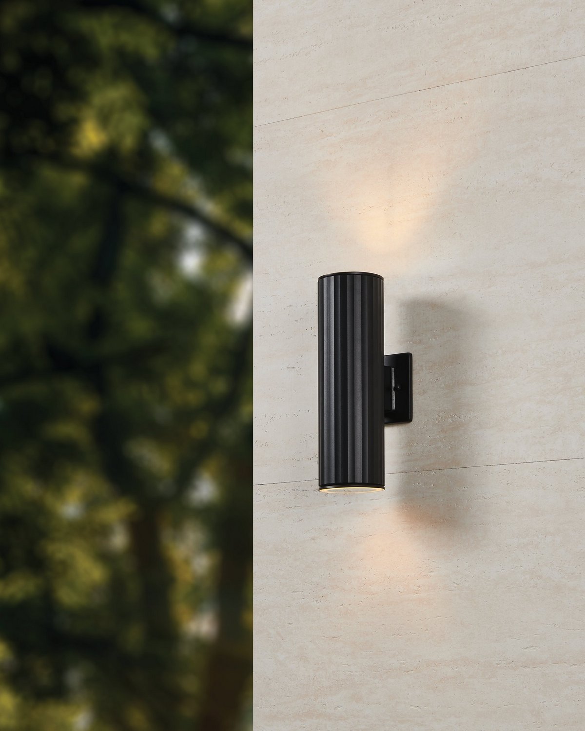 Eglo Canada - 207118A - Two Light Exterior Wall Sconce - Portillo - Black