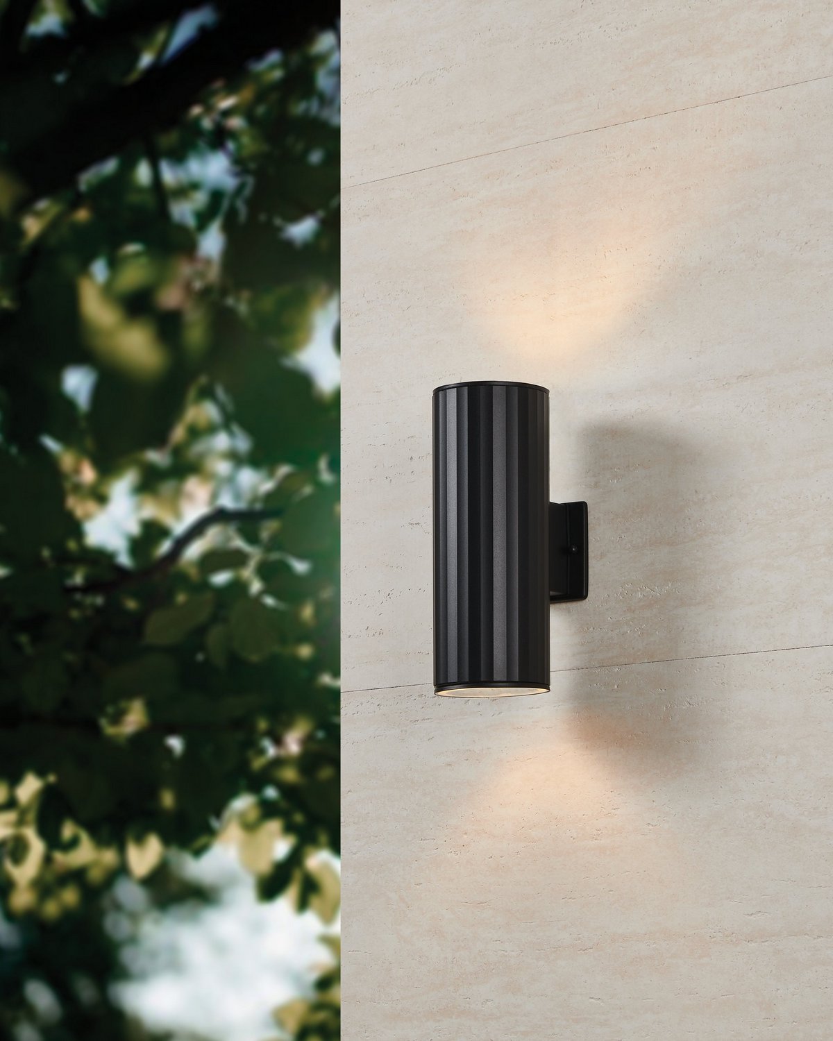 Eglo Canada - 207121A - Two Light Exterior Wall Sconce - Portillo - Black