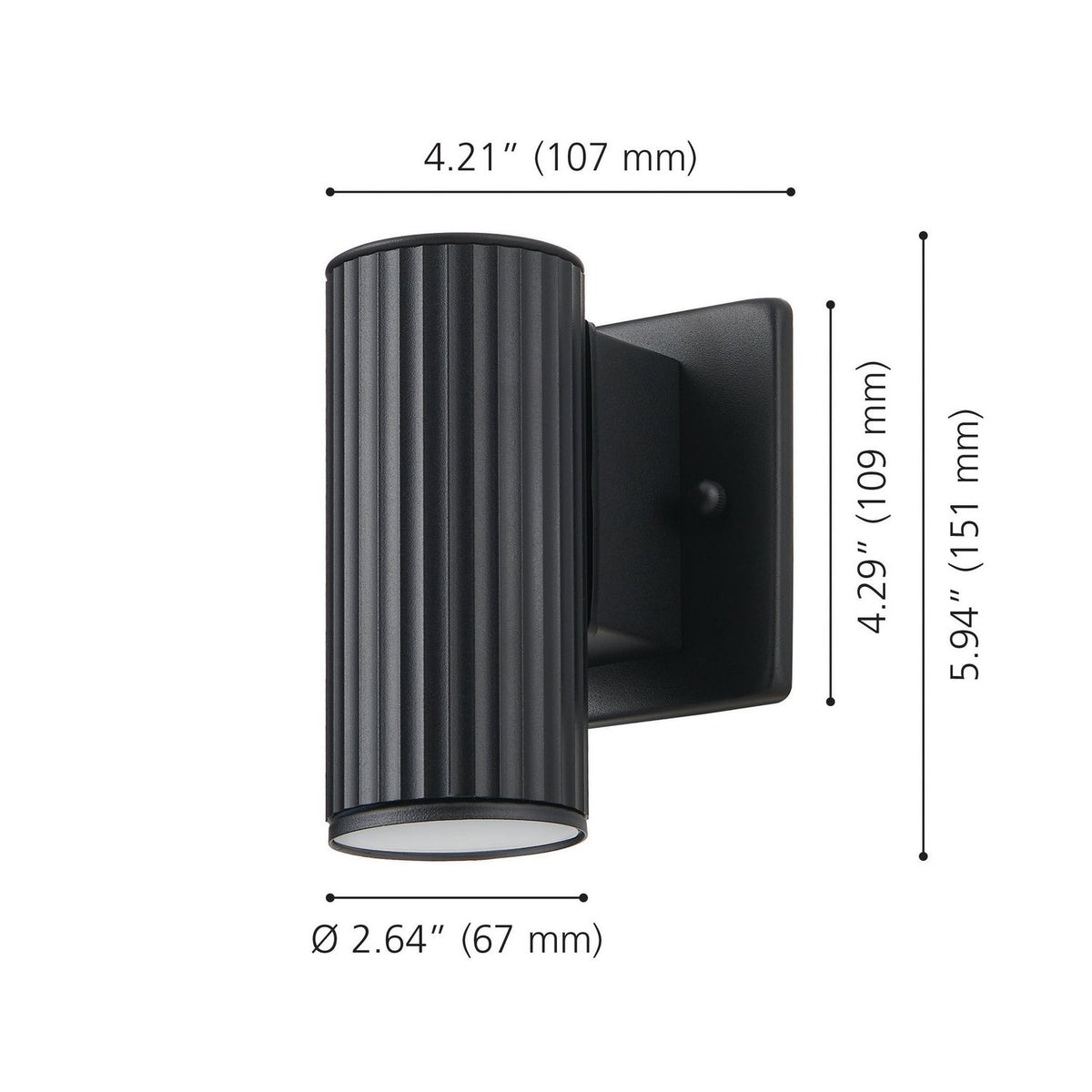 Eglo Canada - 207122A - One Light Exterior Wall Sconce - Portillo - Black