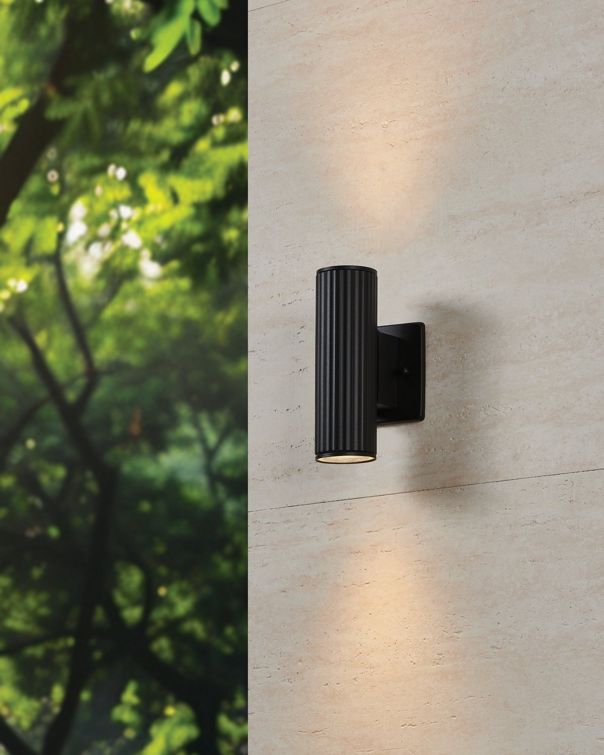 Eglo Canada - 207123A - Two Light Exterior Wall Sconce - Portillo - Black